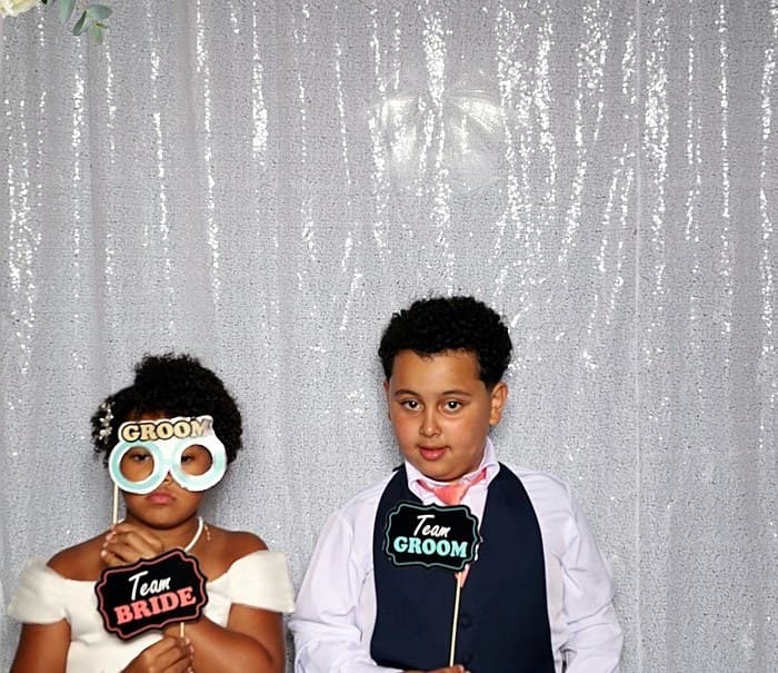 Picture Perfect Booths photo booth — Little wedding guests